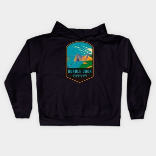 Durdle Door Jurassic Coast Dorset (Back View) Kids Hoodie